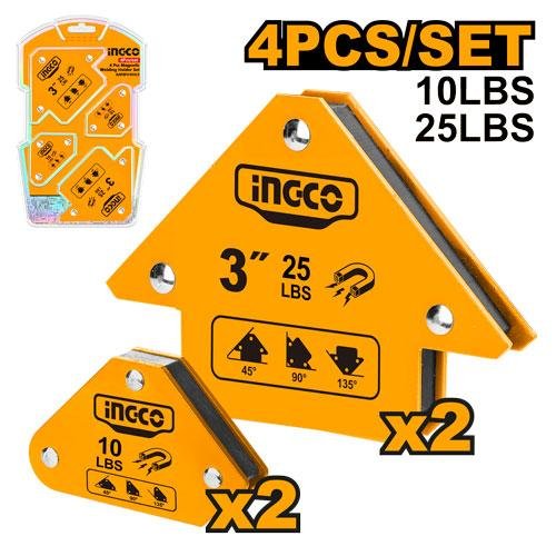 Ingco 4 Pcs magnetic welding holder set AMWH4062