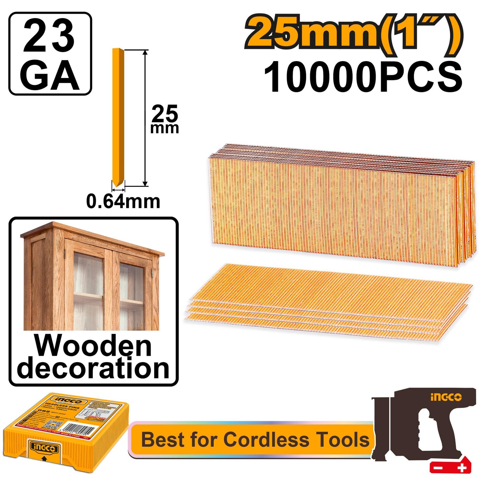 Ingco Headless pins ANA06825