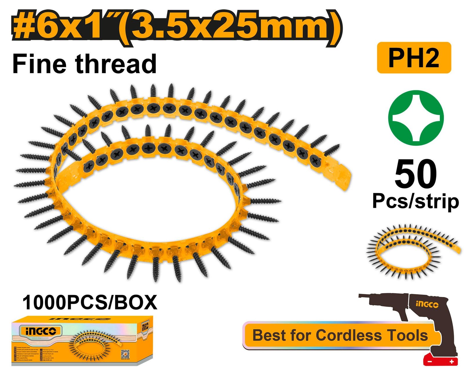 Ingco Collated drywall screw ANA19251
