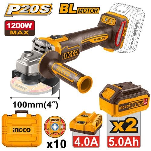 Ingco Cordless angle grinder CAGLI2210032
