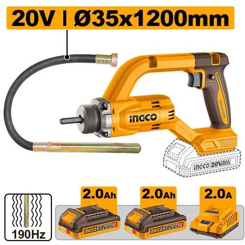 Ingco Cordless concrete vibrator CCVLI2025021
