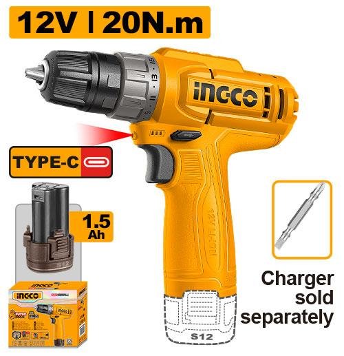 Ingco Cordless drill CDLI12456