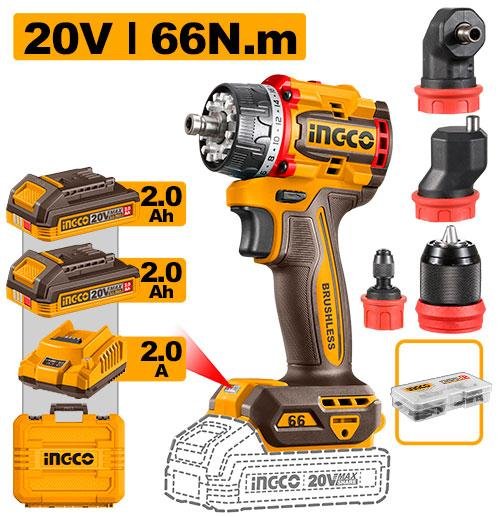 Ingco Cordless multi-head drill driver CDLI206686