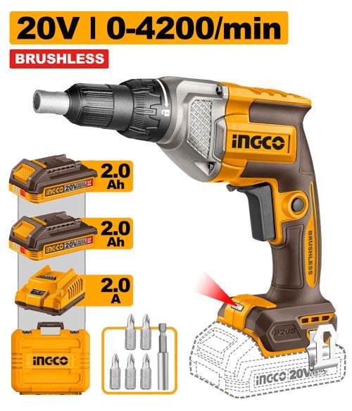 Ingco Cordless drywall screwdriver CDSLI204282