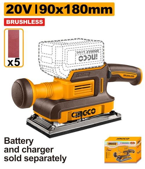 Ingco Cordless finishing sander CFSLI2031