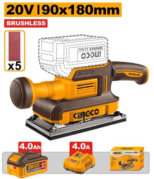 Ingco Cordless finishing sander CFSLI20313