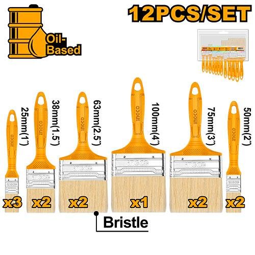 Ingco 12 Pcs paint brush set CHPTB78601201