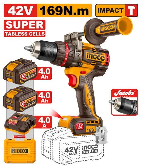 Ingco Brushless cordless impact drill CIDLI4216982