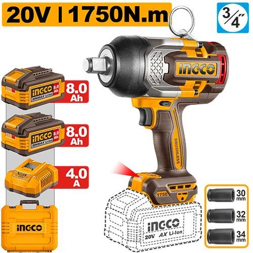 Ingco Cordless impact wrench CIWLI20175