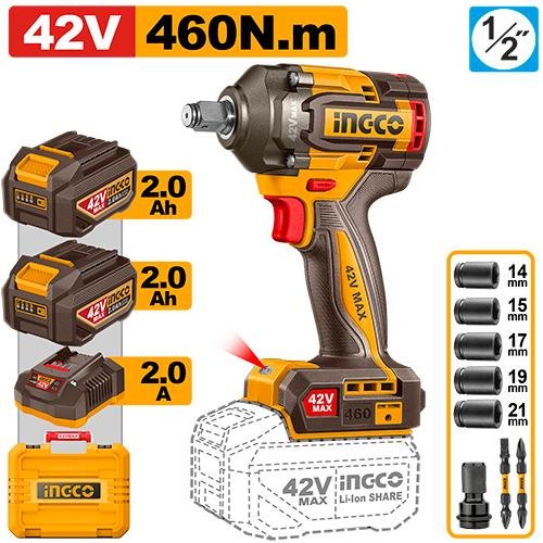 Ingco Cordless impact wrench CIWLI42462