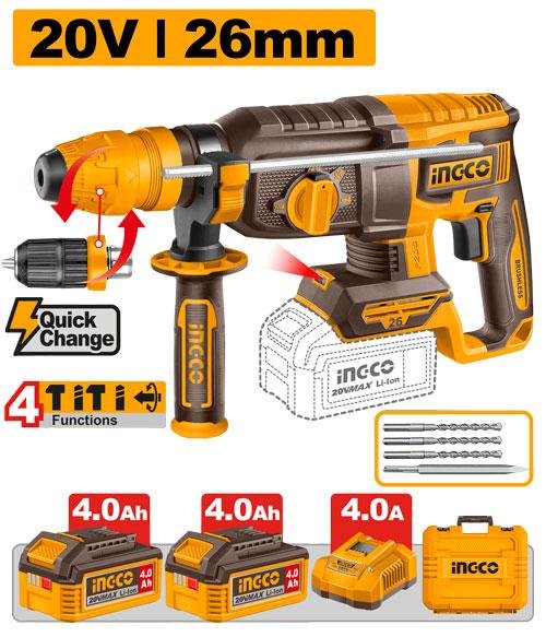 Ingco Cordless rotary hammer CRHLI202689