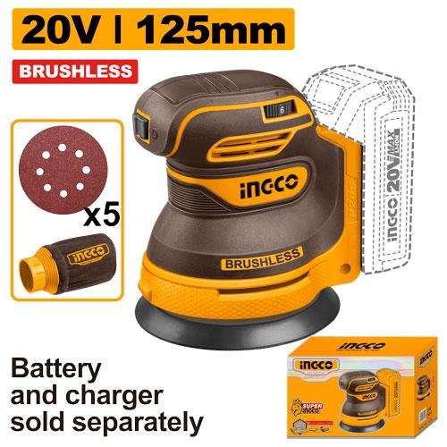 Ingco Cordless random orbit sander CROSLI2002