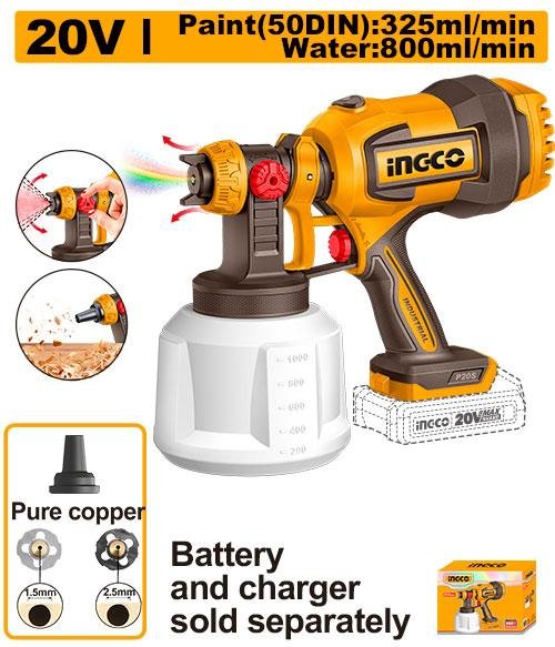 Ingco Cordless spray gun CSGLI2004