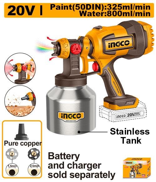 Ingco Cordless spray gun CSGLI20041