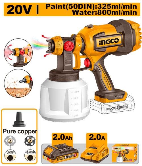 Ingco Cordless spray gun CSGLI20042