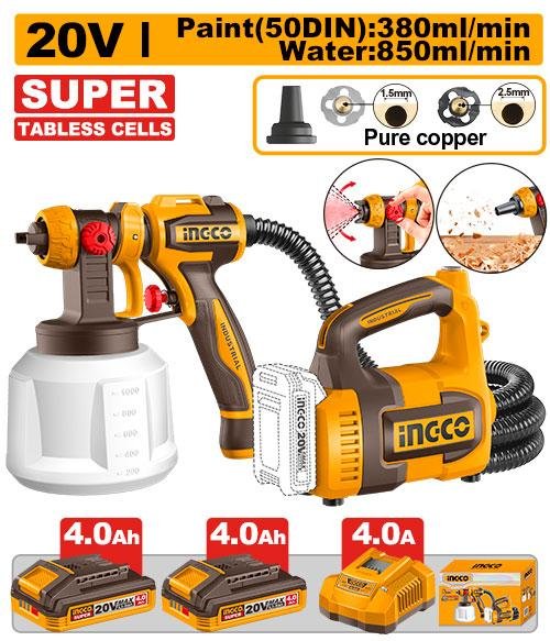 Ingco Cordless spray gun CSGLI20062