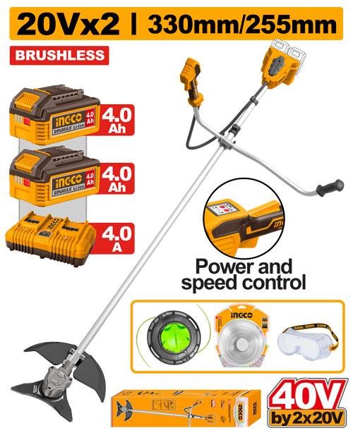 Ingco Cordless string trimmer and brush cutter CSTLI202522