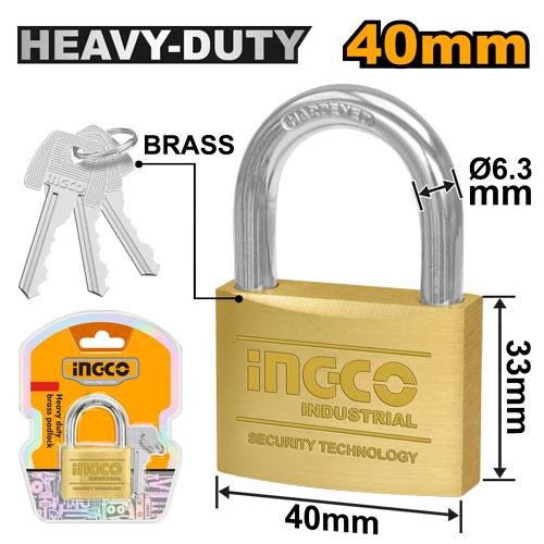Ingco Heavy duty brass padlock DBPL0402