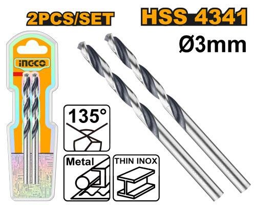 DBT1200034.jpg Ingco HSS drill bit DBT1200034 - Image 1