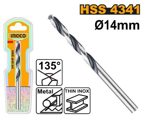 Ingco 4341 HSS drill bit DBT1201404