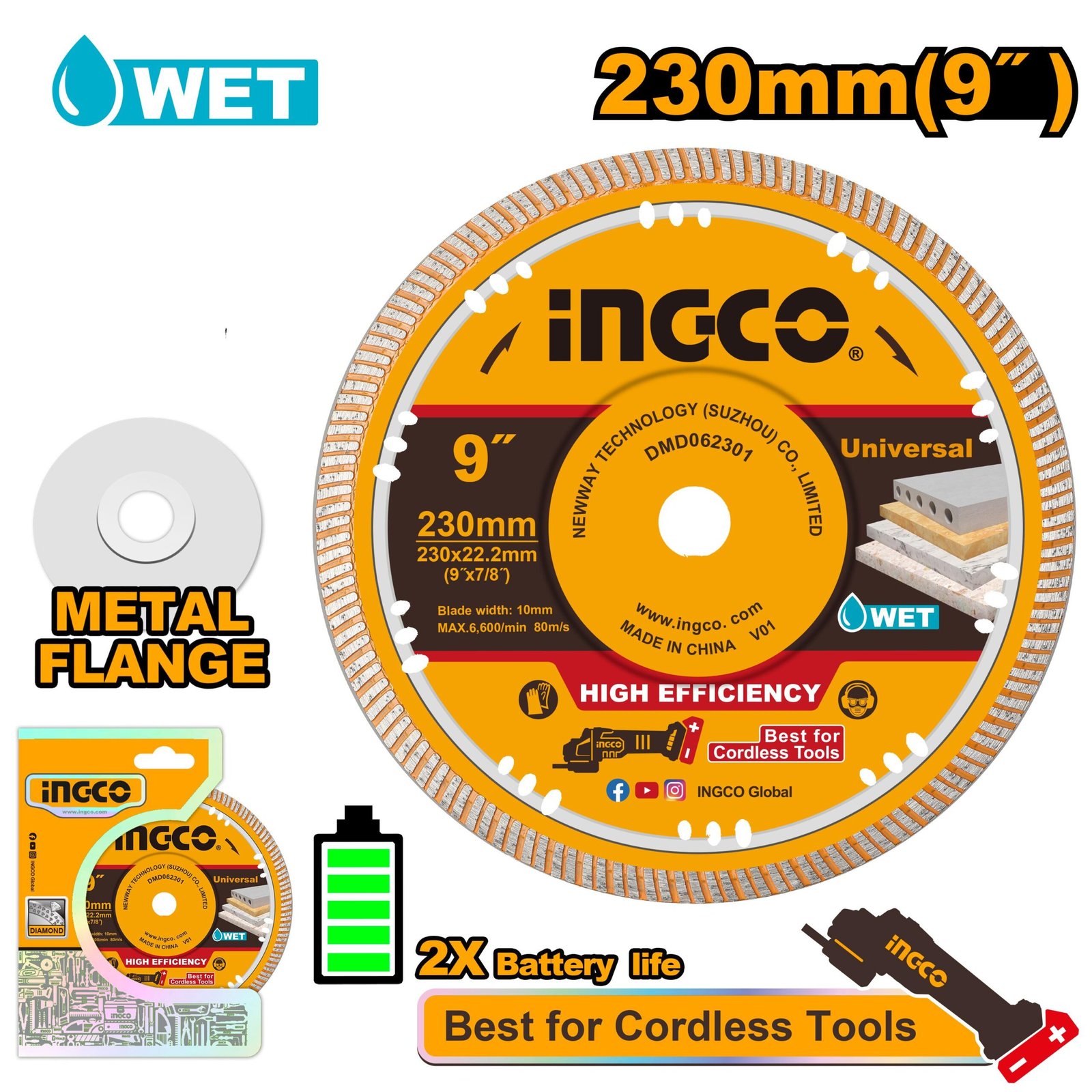 Ingco Ultrathin diamond disc DMD062301