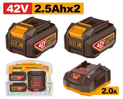 Ingco Lithium-Ion battery and charger kit FBCPM25221