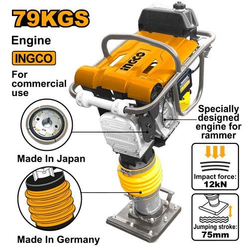 Ingco Gasoline tamping rammer GRTS90