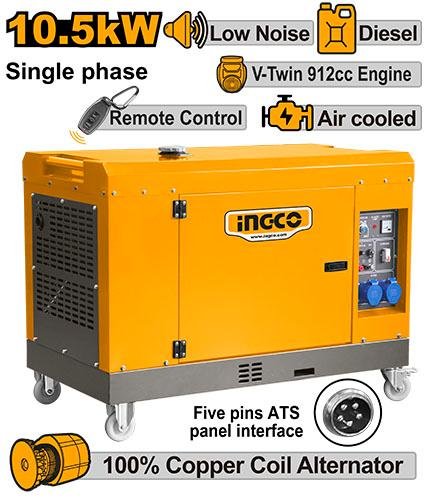 Ingco Silent diesel generator GSE105001