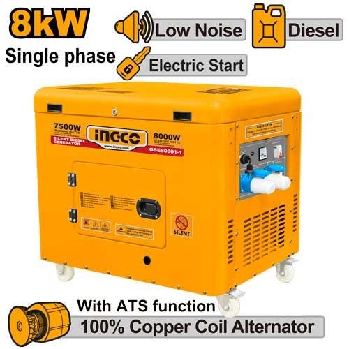 Ingco Silent diesel generator GSE80001-1