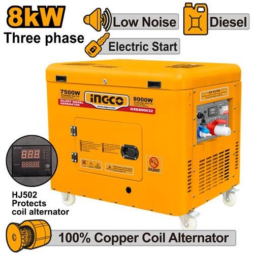 GSE800032.jpg Ingco Silent diesel generator GSE800032 - Image 1