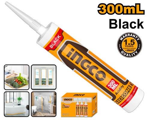 HASS03.jpg Ingco Acetic silicone sealant (black) HASS03 - Image 1