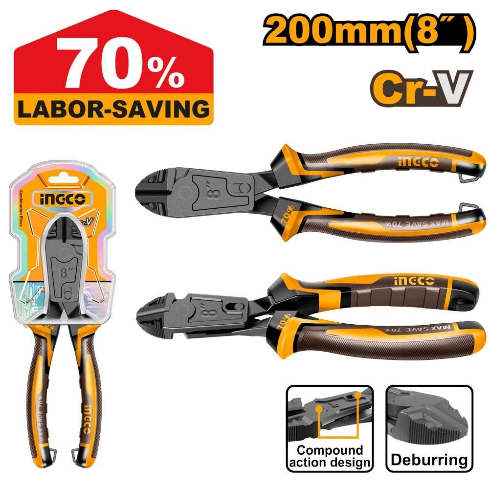 Ingco Compound action diagonal cutting pliers HCDCP58206
