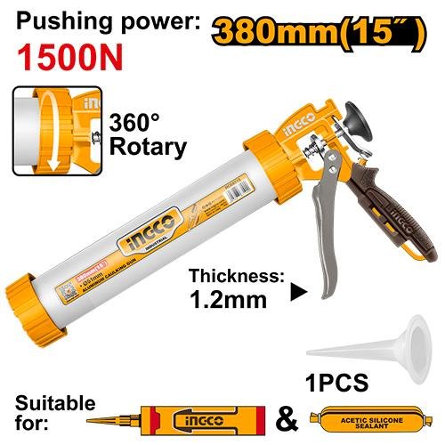 Ingco Aluminum caulking gun HCG0115