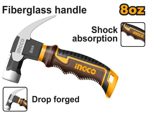 HCH81008D.jpg Ingco Mini claw hammer HCH81008D - Image 1