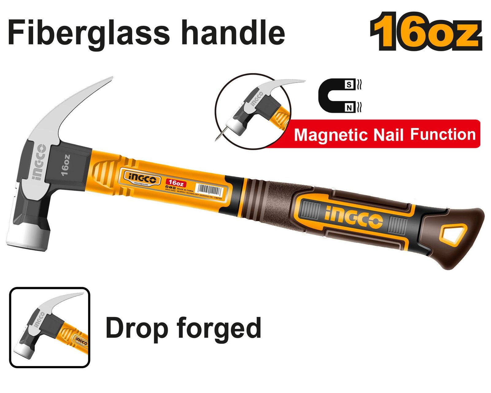 Ingco Claw hammer HCH81016