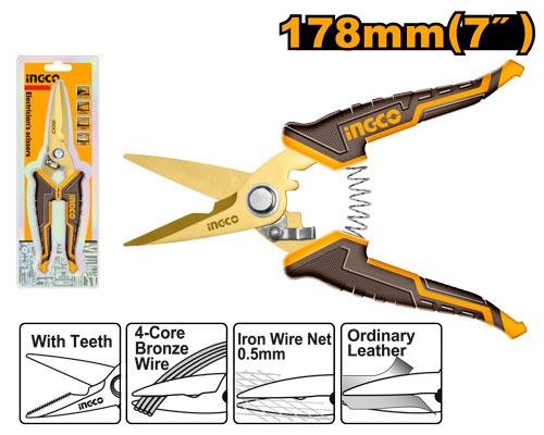 HES0187.jpg Ingco Electrician's scissors HES0187 - Image 1