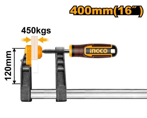 Ingco F clamp with plastic handle HFC021204
