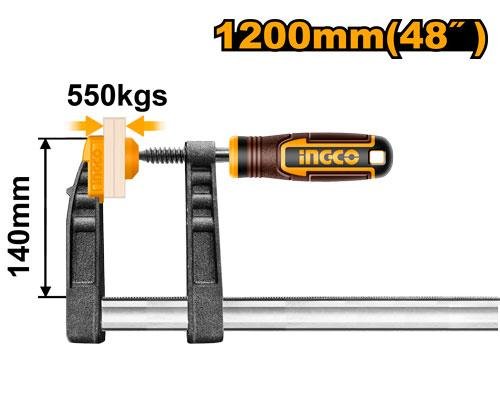 Ingco F clamp with plastic handle HFC021401