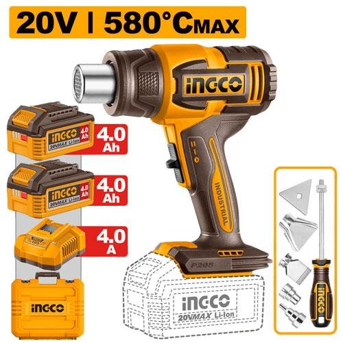 Ingco Cordless heat gun HGLI20085
