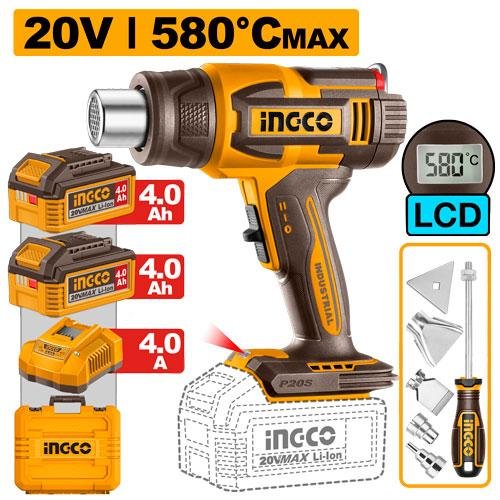 Ingco Cordless heat gun HGLI20582