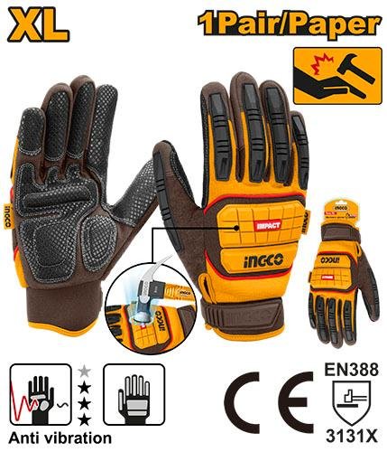 HGMG03-XL.jpg Ingco Mechanic gloves HGMG03-XL - Image 1