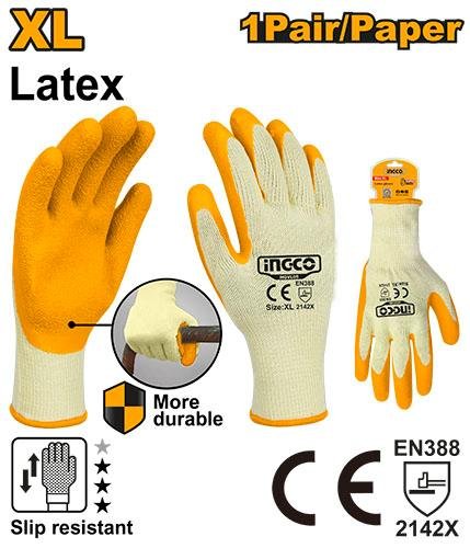 HGVL05.jpg Ingco Latex gloves HGVL05 - Image 1