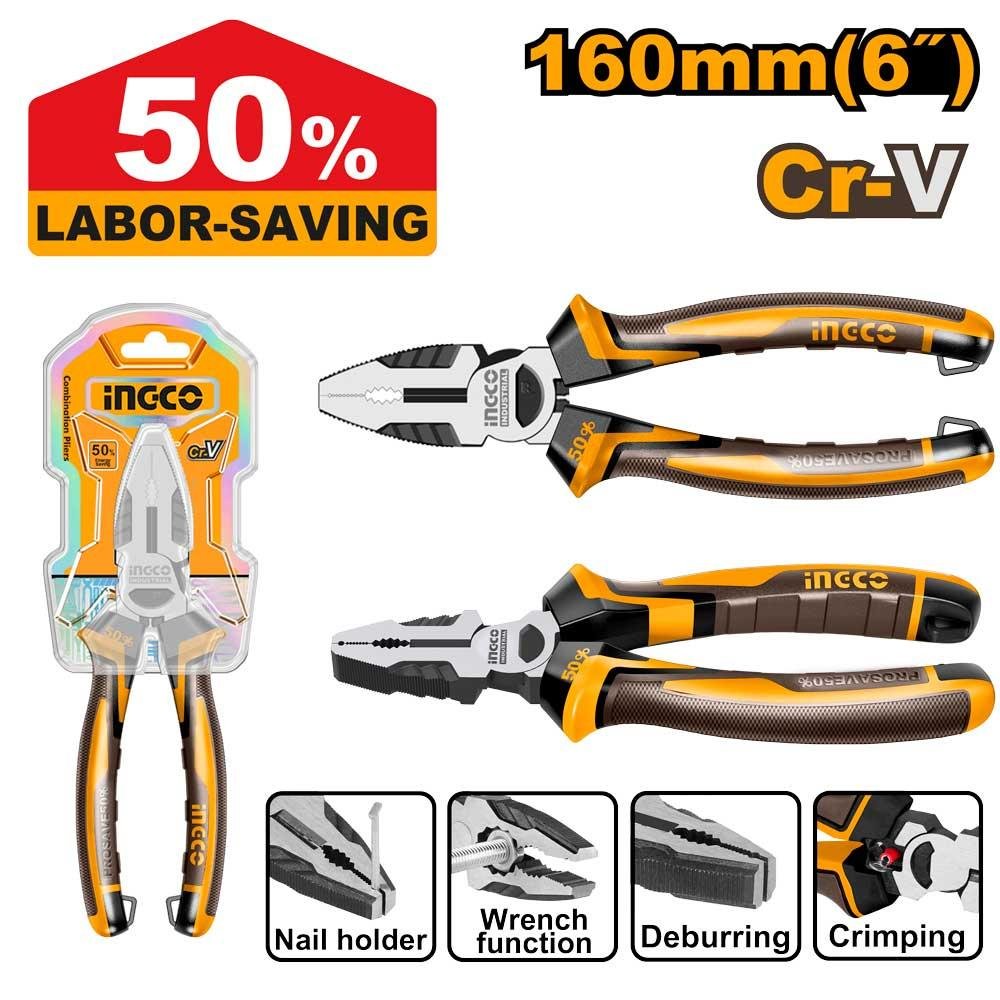 Ingco High leverage combination pliers HHCP28168