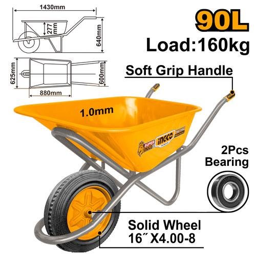 Ingco Wheel barrow HHWB418GD