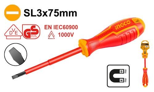 Ingco Insulated screwdriver HISD813075