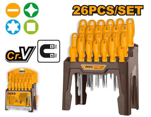 Ingco 26 Pcs screwdriver set HKSD2658