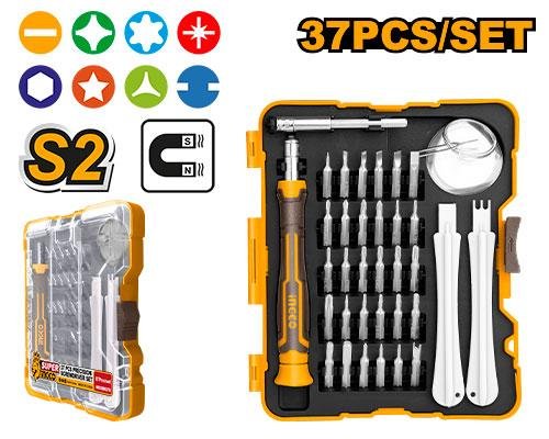 Ingco 37 Pcs precision screwdriver set HKSDB0378