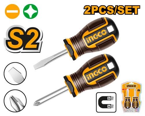 Ingco 2 Pcs screwdriver set HKSDS2228