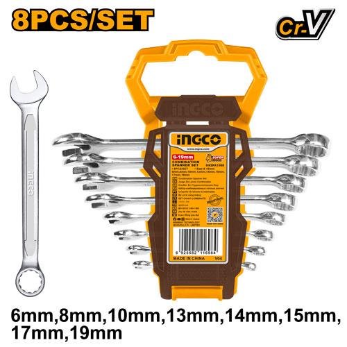 Ingco 8Pcs Combination spanner set HKSPA1088-I