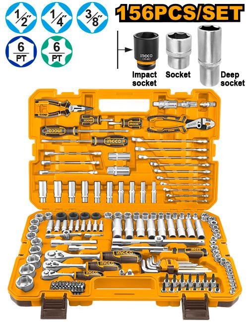Ingco 156 Pcs Combination tools set HKTHP21561